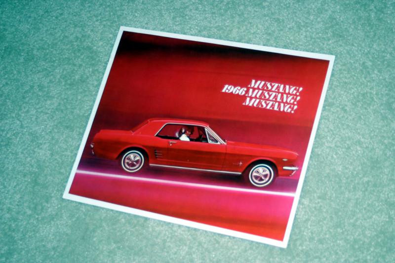 1966 original ford mustang sales brochure excellent gt shelby gt350 v8 289 428 