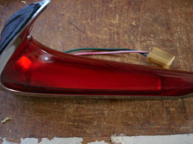 Rare 1960  cadillac deville rear tail light housing with lens check it out