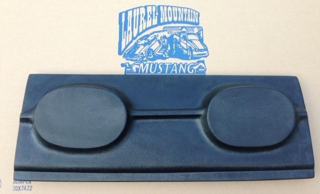 1967-1970 mustang fastback trap door with speaker provisions, abs plastic