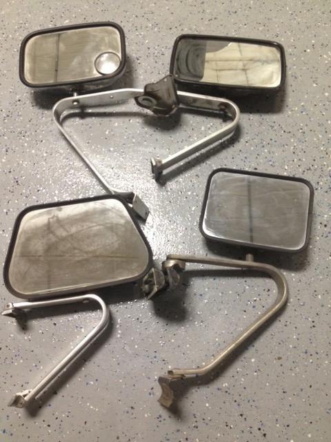 Lot of 4 vintage used mirrors - early ford bronco/truck