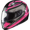 New hjc cl-max2 zader mc8 modular motorcycle helmet, pink/black/white, small