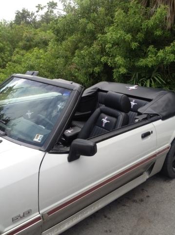 87-93 ford mustang seats upholstery kit interior black gt lx 5.0 custom fox body