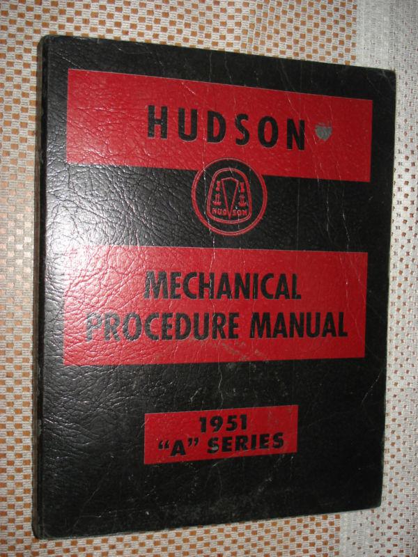 1951 hudson shop manual rare service book a series hornet and more repair