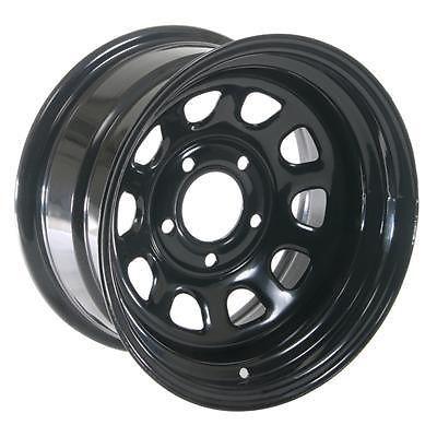 Summit racing 84 black steel d series wheel 15"x8" 5x5" bc