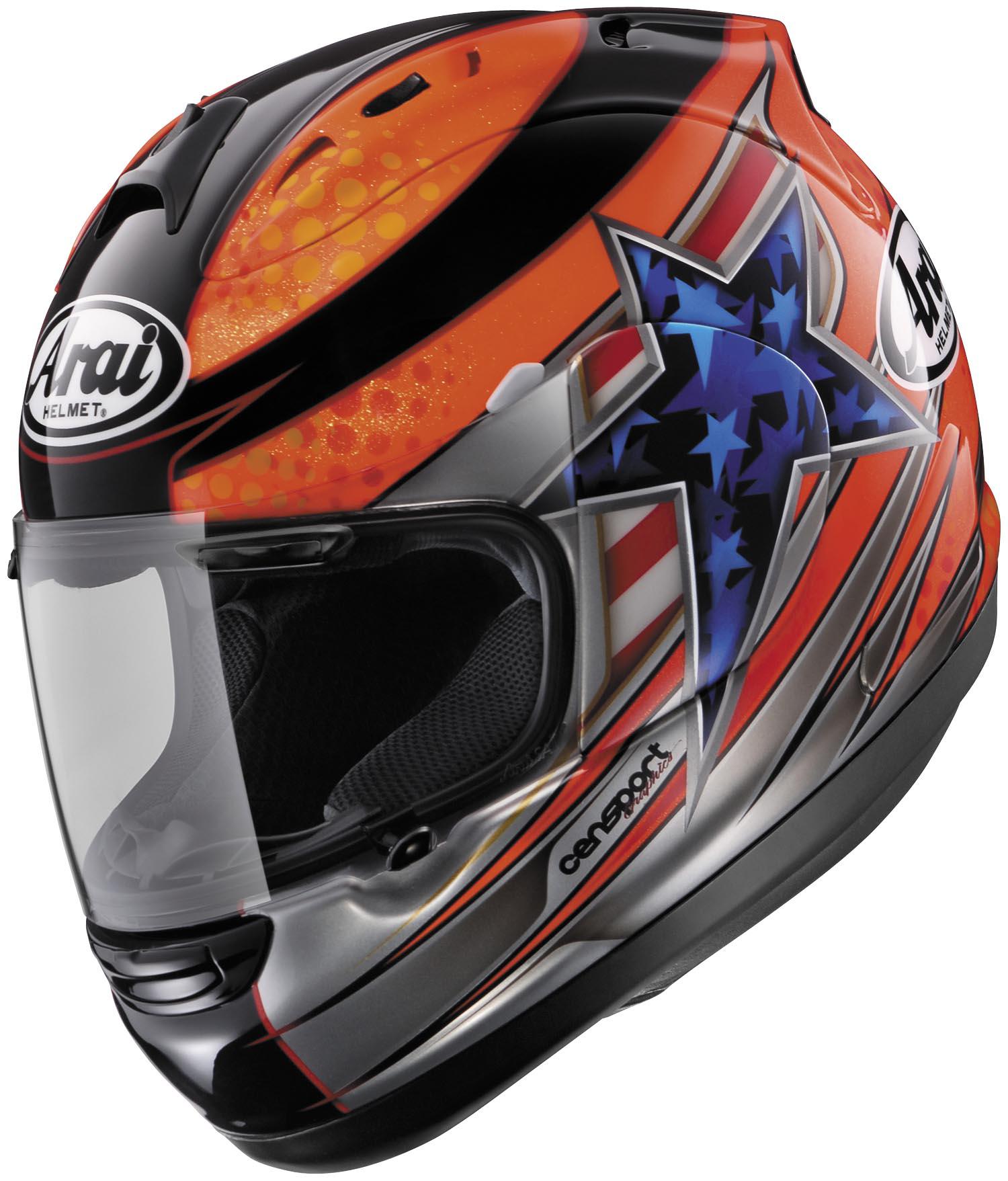 Arai corsair v motorcycle racing performance dot helmet disalvo brand new