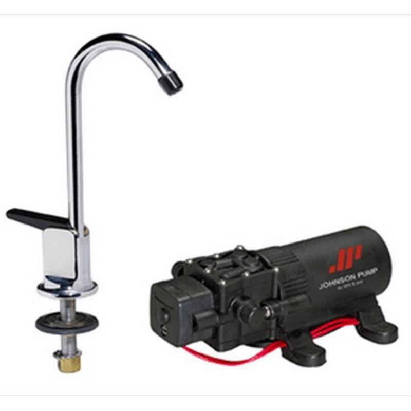 Johnson pump 61123 marine 12v 1.1 pump & chrome faucet combo