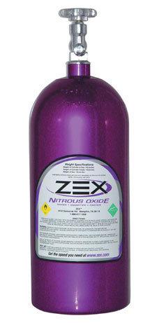 Zex 82000 10# purple nitrous bottle & valve assembly