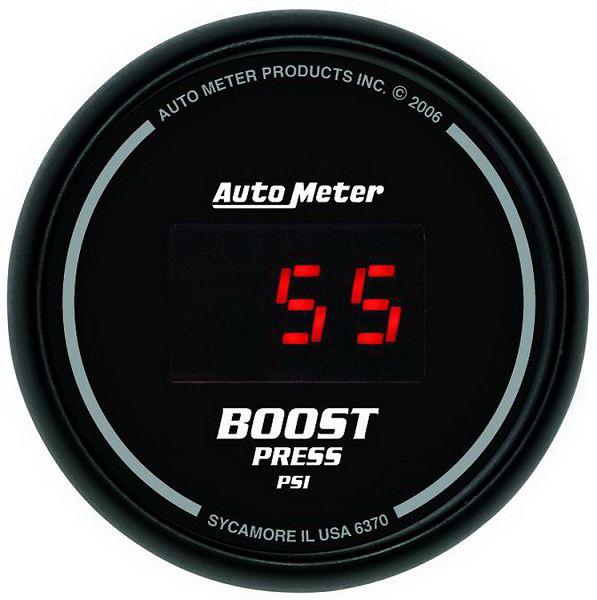 Auto meter 6370 sport comp digital 2 1/16" mechanical boost gauge 0-60 psi