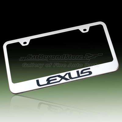 Lexus chrome stainless steel license plate frame, lifetime warranty + free gift
