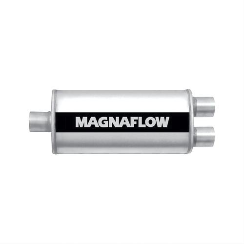 Magnaflow 12258 muffler 2.50" inlet/dual 2.25" outlet stainless steel natural ea