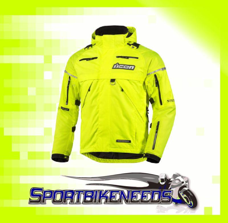 Icon patrol waterproof jacket yellow milspec 2xl xxl