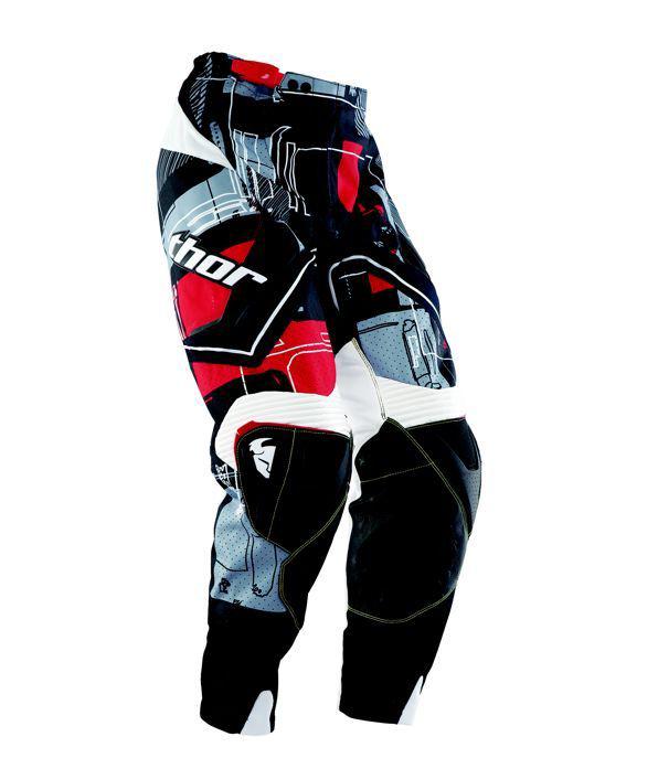 Thor 2013 flux circuit pants 34 red black white