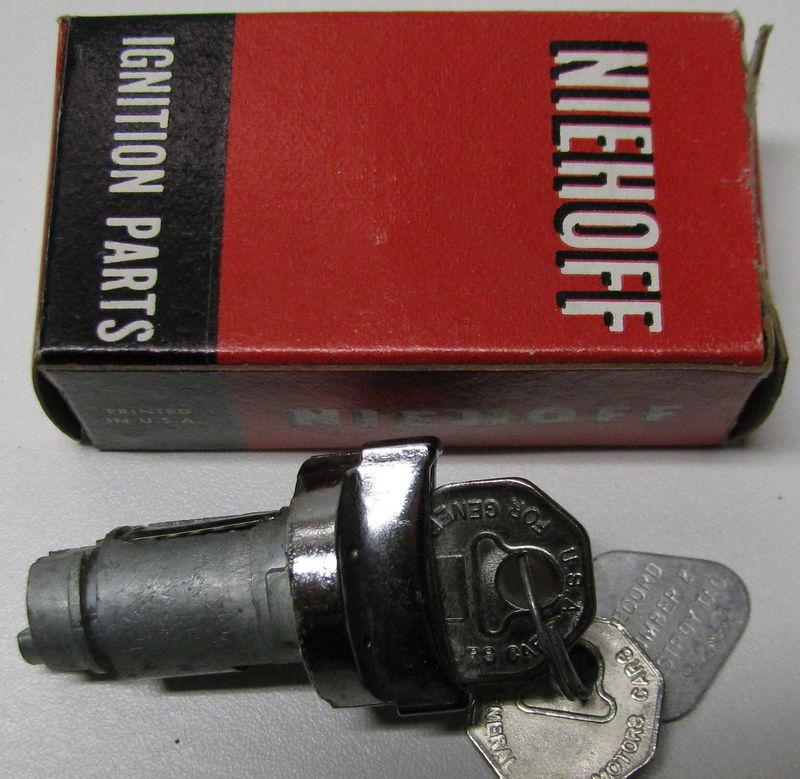 Nos dr-140b niehoff ignition lock cylinder, 40s 50s 60s? vintage chevrolet gm
