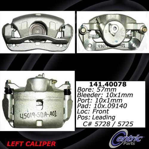 Centric 141.40078 front brake caliper-premium semi-loaded caliper