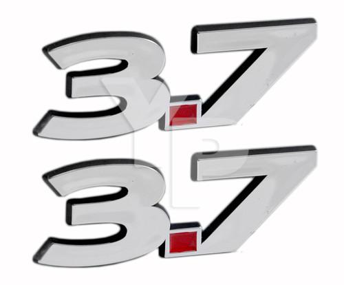Ford f150 mustang saleen chrome 5.8 351w emblems - pair  - larger size