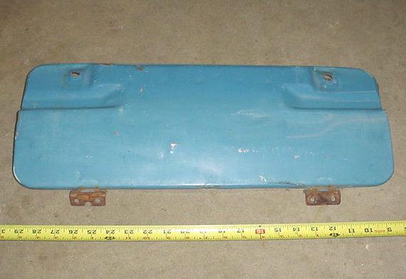 Honda 600 coupe spare tire door lid w/hinges solid rust free light dents z600