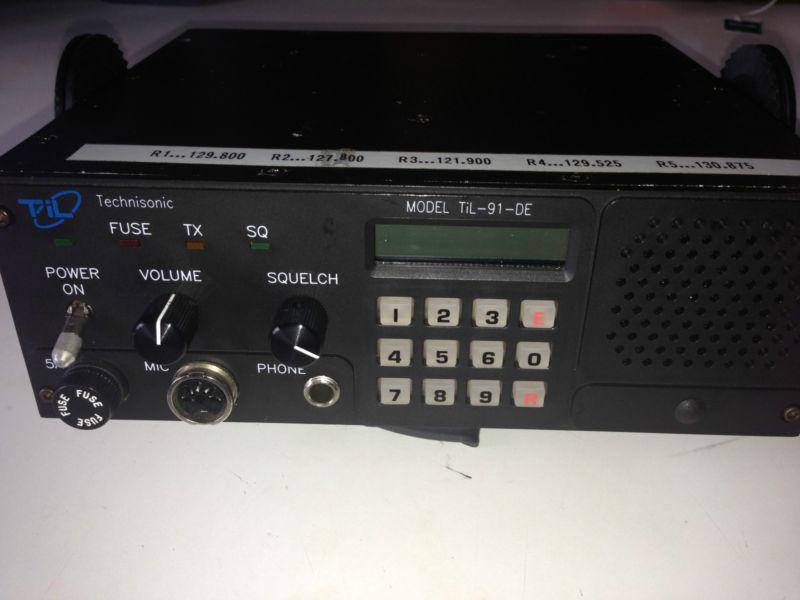 Airband vhf/am base station transceiver - model til-91-de tlc-150 12 volt  dc