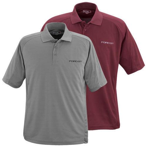 New 2005 2006 ford gt gt gt40 burgundy or grey dri-mesh ultra dry polo shirt!