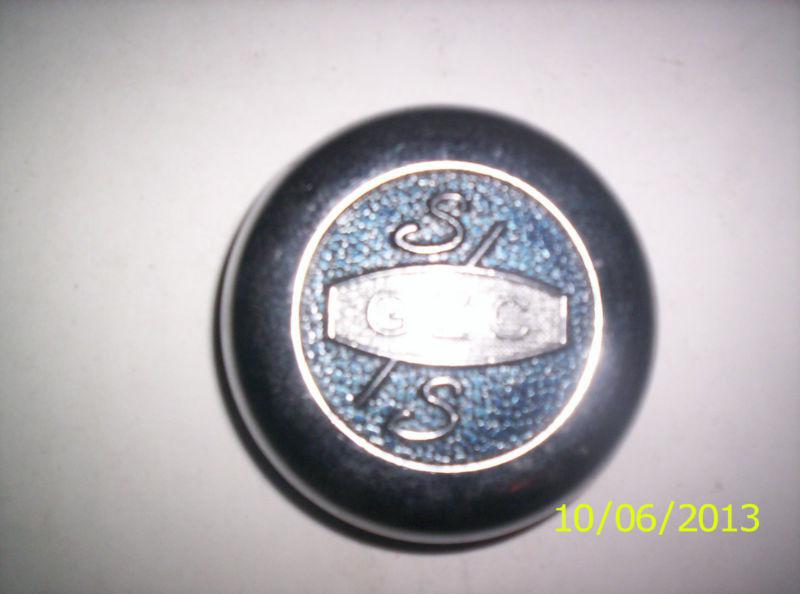 1 nos vintage g z c  s/s chrome  mag wheel bolt-on center cap 