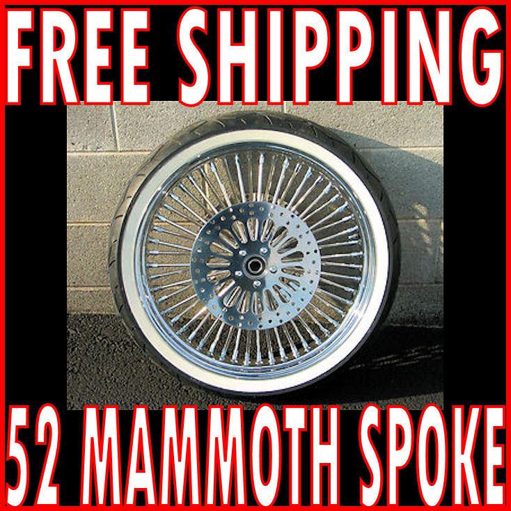 21 x 3.5 52 mammoth fat spoke wheel 120/70-21 www tire 08-14 harley touring flhx