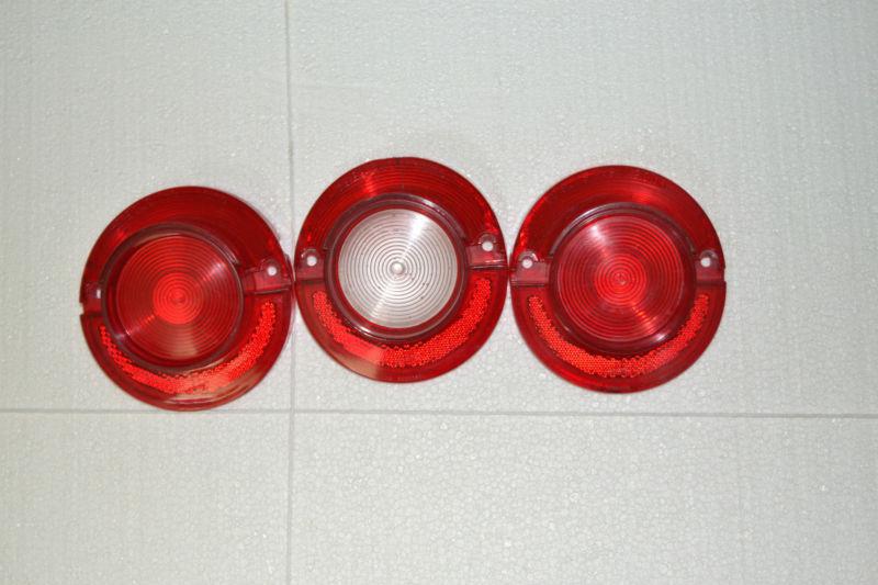1964 impala ss rear tail light's for one side all three take a look!!!!!!!!!!!!