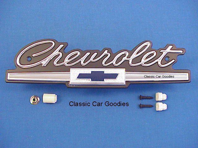 1966 chevy impala emblem kit. chrome. new!