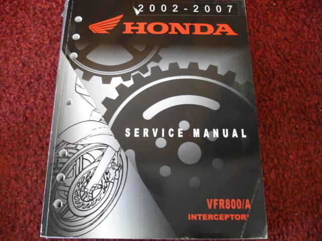 Honda vfr800/a 2002-2007 service manual