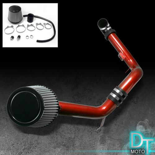 Stainless washable cone filter + cold air intake 00-04 focus 2.0l red aluminum