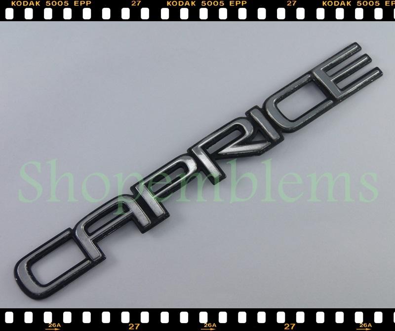 91 92 93 chevrolet caprice trunk emblem script nameplate badge body rear classic