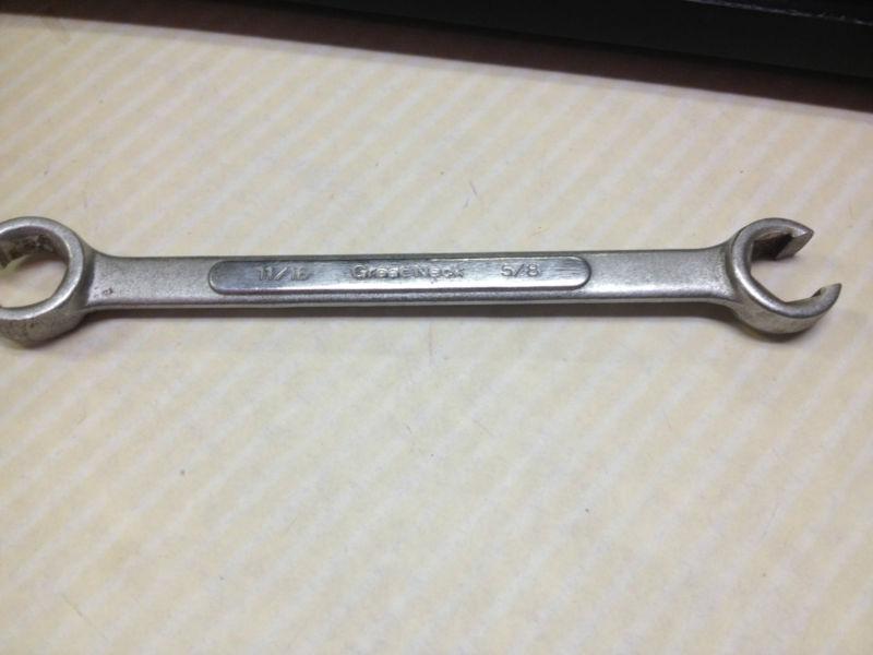 1 GREAT NECK DROP FORGED MADE IN TAIWAN 11/16 5/8 OPEN END WRENCH , US $0.99, image 1