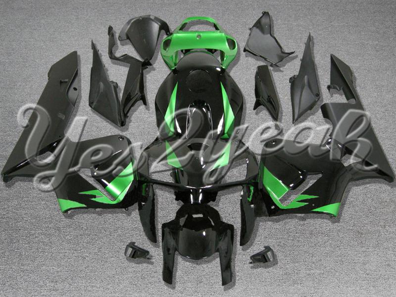 Injection molded fit 2005 2006 cbr600rr 05 06 green black fairing zn699
