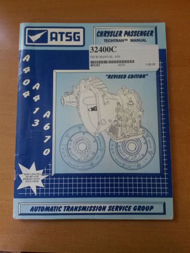 Atsg chrysler passenger tech manual