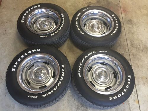 15x8 gm rally wheels, rings/caps, tires, chevrolet corvette chevelle nova impala