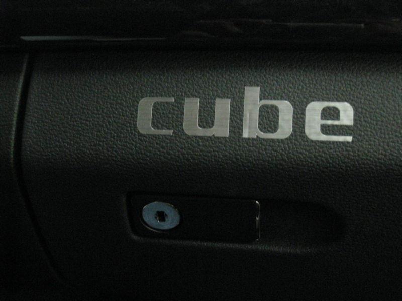 (2pcs) dashboard badge sticker decal *cube*