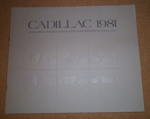 1981 cadillac fleetwood eldorado seville coupe deville product catalog manual