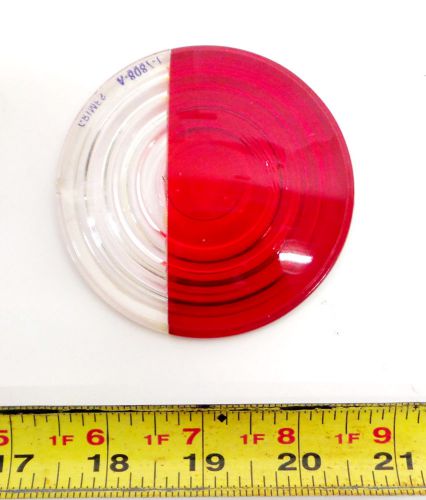 Vintage nos airplane grimes light lens cover p/n a8087-1 art project red / clear