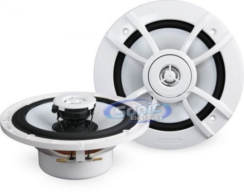 New! kenwood kfc-1633mrw 200w 6.5&#034; 2-way marine coaxial boat speakers
