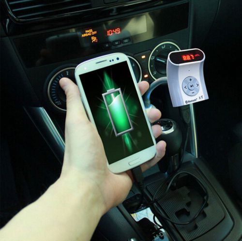 Auto charge bt bluetooth handsfree mp3 player fm transmitter for iphone samsung