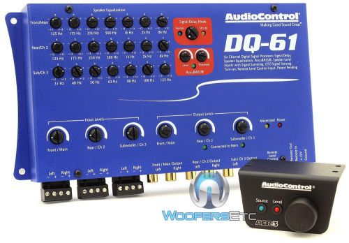 AUDIOCONTROL DQ-61 BLUE 6-CHANNEL FACTORY SOUND PROCESSOR W/ EQ SIGNAL DELAY, US $299.99, image 1