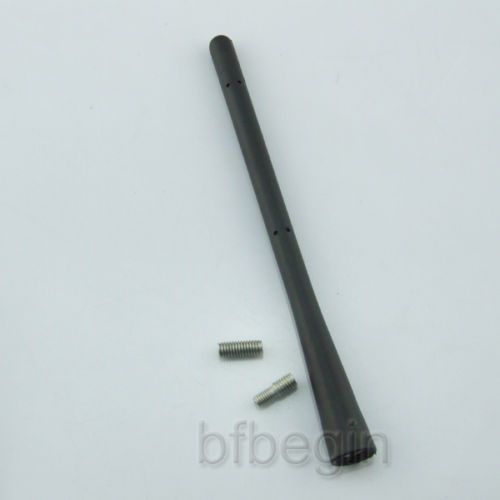 New 7.7 inch black short radio aerial stubby mast antenna with screws for ford
