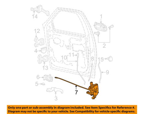 Ford oem front door-lock actuator 6l3z25218a43aa