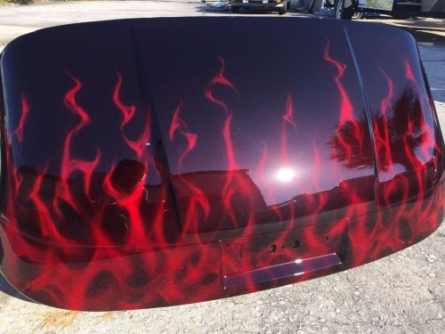 This paint job on a ez go golf cart body...candy red fire w red pearl