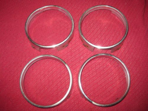 1969 1970 ford galaxie 500 custom country squire ltd std grille bezels set of 4