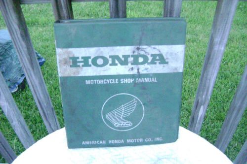 Vintage 1973 honda cb 750 motorcycle manual well used original binder type
