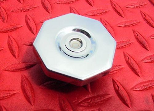 Radiator cap 14  lb polished stainless octagon show quality h d funcional cap