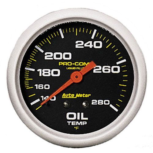 Auto meter 5441 pro-comp oil temperature gauge 2-5/8&#034; mechanical