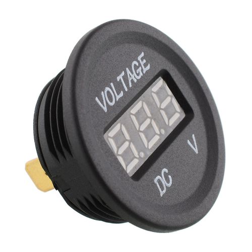 Latest 12v-24v volt car blue led dc digital display panel voltmeter meter gauge