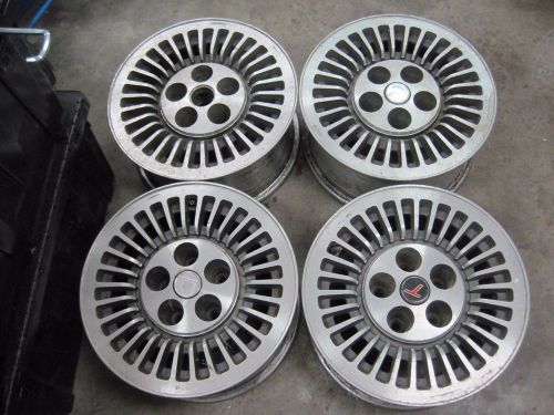 Set 4 gm 15x7 factory buick regal t type alloy oem wheels mag aluminum 83 84