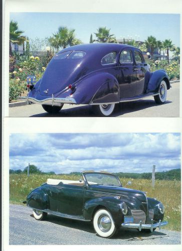 1936 1937 1938 1940 1946- 1948 lincoln zephr v12 22 page color article