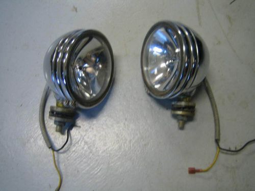 Vintage 1970&#039;s  kc  daylighter driving lamps pair chrome 150 watts 6&#034; diameter